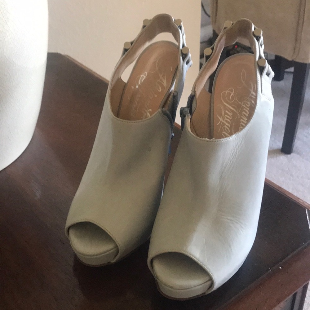 Baby blue shoes